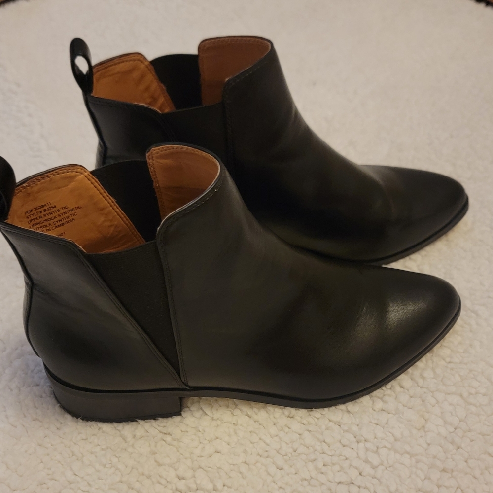 J.Crew Mens  Black Ankle Boots